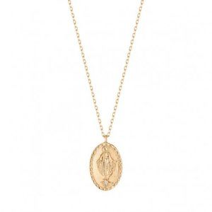 NWT Jesus Diamond Necklace // 10k Italian Solid Gold